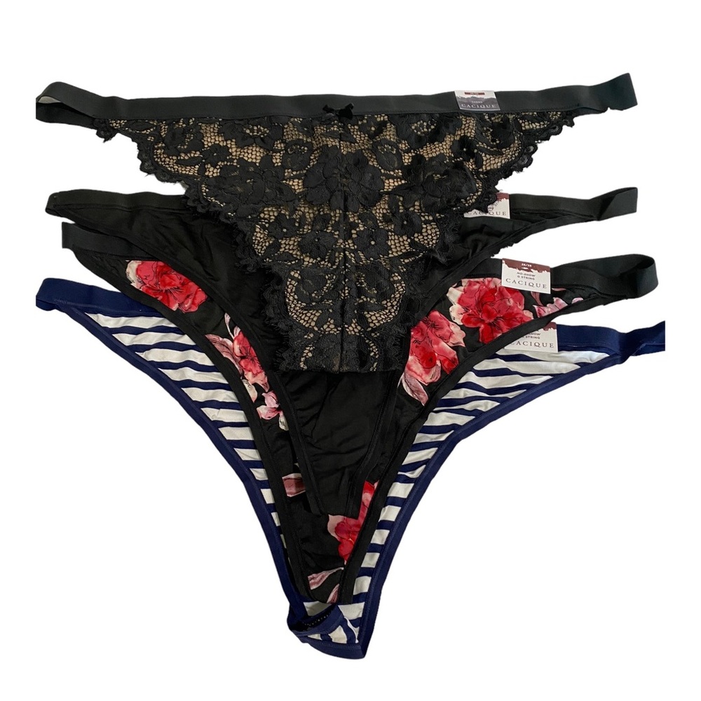 Cacique plus size bundle thong underwear size 26/28